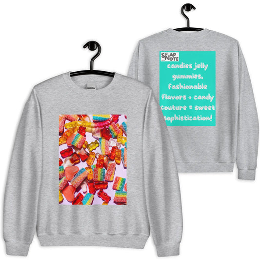 Sweatshirt Jersey Jumper Pullover Sweater Men Women Teenagers Unisex - candies sweets maths equation turquoise pattern - Sport-Grey - 59.90 - SnapNote streetwear