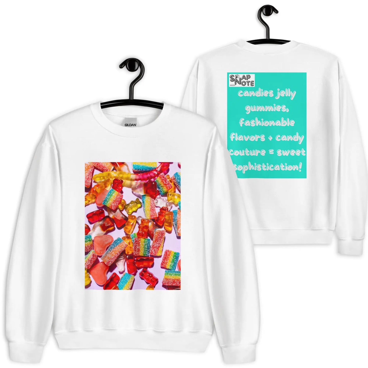 Sweatshirt Jersey Jumper Pullover Sweater Men Women Teenagers Unisex - candies sweets maths equation turquoise pattern - White - 59.90 - SnapNote streetwear