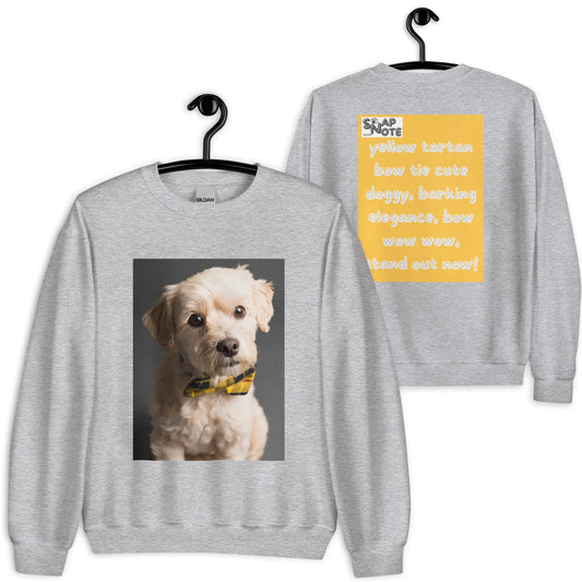 Sweatshirt Jersey Jumper Pullover Sweater Men Women Teenagers Unisex - animal pet elegant doggy yellow pattern - Sport-Grey - 59.90 - SnapNote streetwear