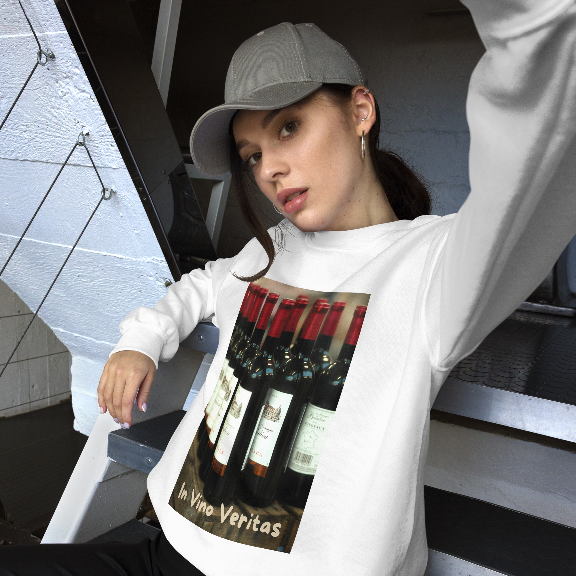 Bottles-Bordeaux-Print-unisex-t-shirts-sweatshirts-pants-accessories-by-SnapNote-Swiss-designed-Streetwear