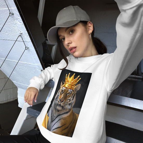 Crown-Tiger-Print-unisex-t-shirts-sweatshirts-pants-accessories-by-SnapNote-Swiss-designed-Streetwear