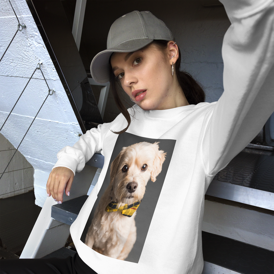 Elegant-Doggy-Print-unisex-t-shirts-sweatshirts-pants-accessories-by-SnapNote-Swiss-designed-Streetwear