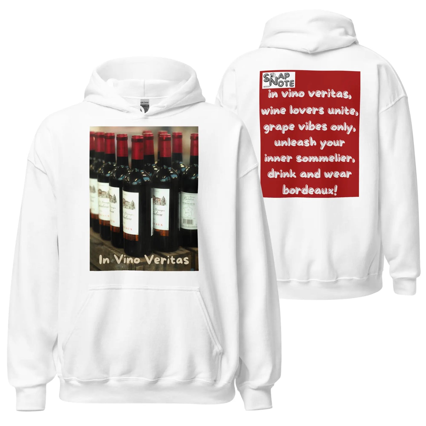 Hoodie Hooded Sweatshirt Hooded Jersey Hooded Jumper Hooded Pullover Hooded Sweater Men Women Teens Unisex - bordeaux wine bottles maroon pattern - White - 74.90 - SnapNote streetwear