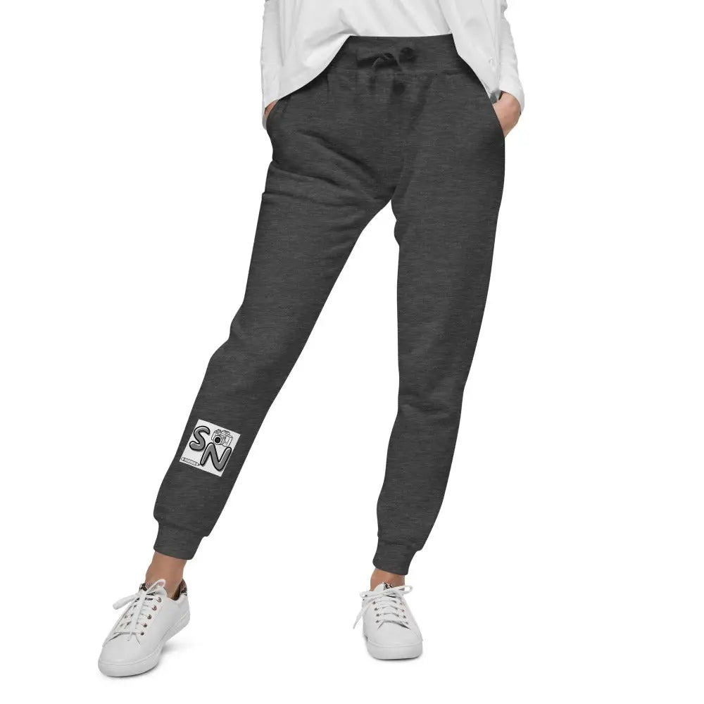 Joggers Unisex Fleece Sweatpants - Brand Logo Print S M L XL 2XL - SnapNote Streetwear