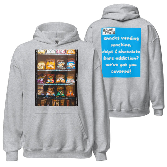 Hoodie Hooded Sweatshirt Hooded Jersey Hooded Jumper Hooded Pullover Hooded Sweater Men Women Teens - chips chocolate vending machine blue pattern - Sport-Grey - 74.90 - SnapNote streetwear